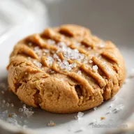 3-Ingredient Peanut Butter Cookie with Sea Salt