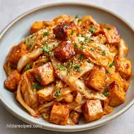 Boiled Cabbage with Tofu: One-Pot Meal