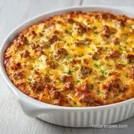 Hash Brown Breakfast Casserole: Baked