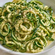 Keto Zucchini Pasta Recipe for 4 Servings