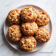 Old Fashioned Rhubarb Muffins: Moist and Tart