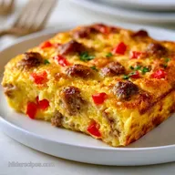 Sausage and Egg Bake for 12 Squares