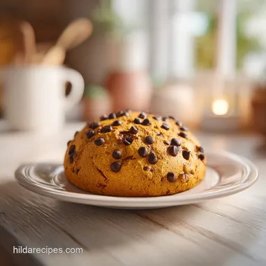 3 Ingredient Pumpkin Cookie with Chocolate Chips in 20 Minutes Recipe Card