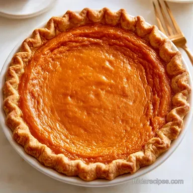 3Ingredient Sweet Potato Pie for 8 Slices Recipe Card