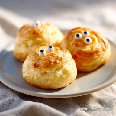 Baked Cheese Mummies in 25 Minutes Recipe Card