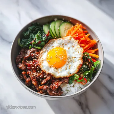 Korean Beef Bibimbap with Gochujang Aioli for 4 Servings