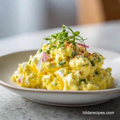 Best Egg Salad Recipe: Creamy and Tangy for 4 Servings Recipe Card
