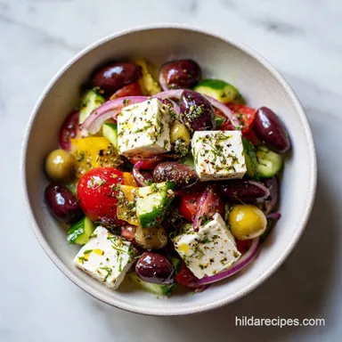 Best Greek Salad Recipe for Every Occasion in 15 Minutes Recipe Card