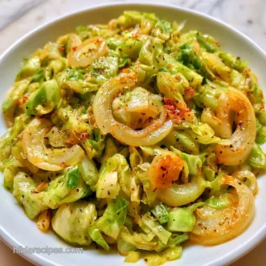 Boiled Cabbage and Onion in 30 Minutes Recipe Card