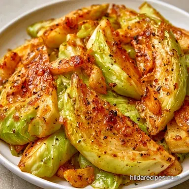 Garlic Olive Boiled Cabbage in 30 Min
