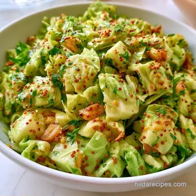 Boiled Cabbage with Mustard Seeds for 4 Recipe Card