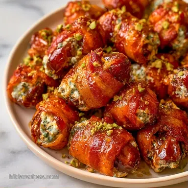Boursin Stuffed Dates with Hot Honey Recipe Card