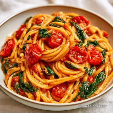 Creamy Boursin Tomato Spinach Pasta
