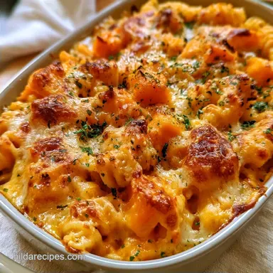 Butternut Squash Pasta Bake for 8 Servings