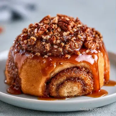 Caramel Pecan Rolls for 12 Servings Recipe Card