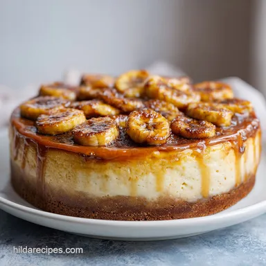 Caramelized Banana Cheesecake with Vanilla Extract | 1h 35m Recipe Card