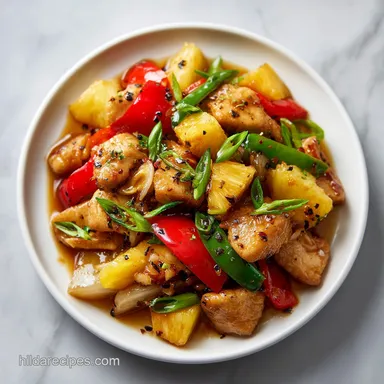 Chinese Pineapple Chicken in 25 Minutes with Crispy Chicken