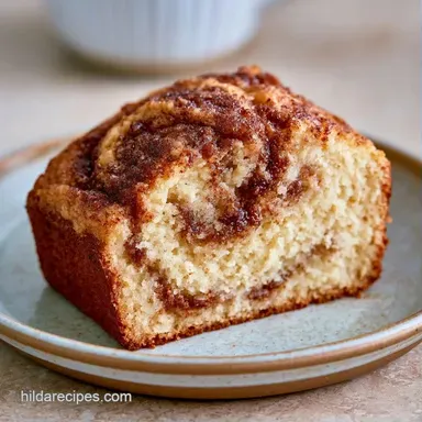 Cinnamon Quick Bread with Sour Cream Recipe Card
