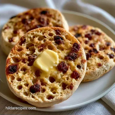 Cinnamon Raisin English Muffins: Make-Ahead