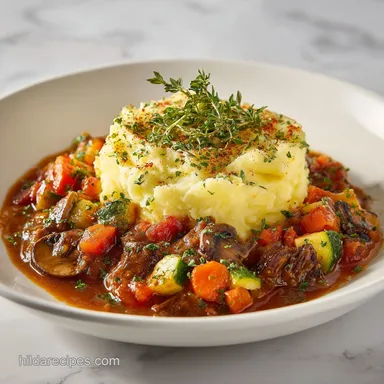 Shepherds Pie for 8 Servings Recipe Card