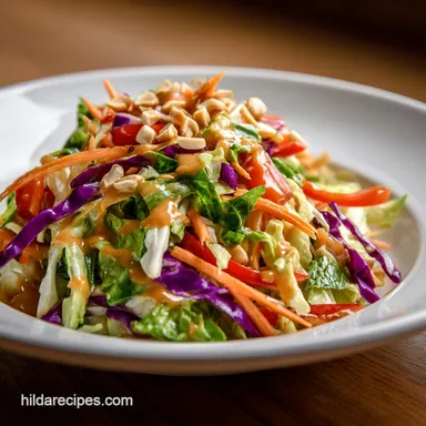 Thai Crunch Salad CPK Copycat in 20 Minutes Recipe Card