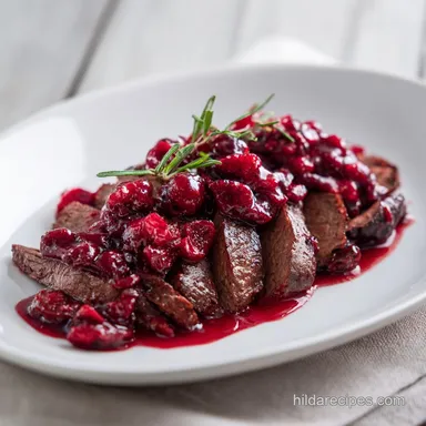 Cranberry Balsamic Roast Beef: Tender Recipe Card
