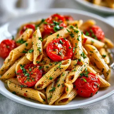 Boursin Pasta with Tomatoes Recipe Card