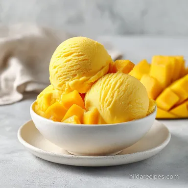 Mango Frozen Yogurt in 10 Minutes