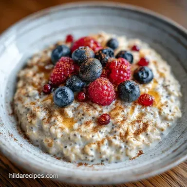Overnight Oats with Greek Yogurt Recipe Card