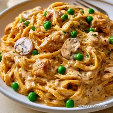 Turkey Tetrazzini for 4 Servings Recipe Card