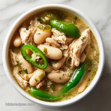 White Chicken Chili in 30 Minutes Recipe Card