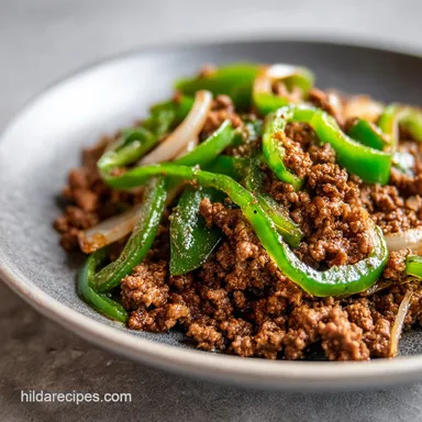 Cuban Beef Picadillo for 4 Servings Recipe Card