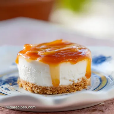 Dulce de Leche Cheesecake for 12 Slices Recipe Card
