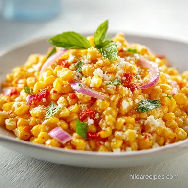 Mexican Corn Salad with Black Beans in 20 Min Recipe Card