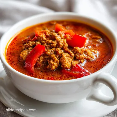 Pumpkin Chili with Ground Turkey Recipe Card
