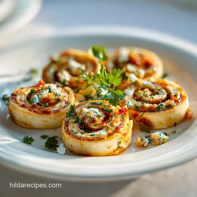Turkey Pinwheels for 6 Servings with Creamy Herb Filling