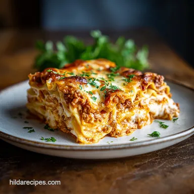 Easy Weeknight Lasagna Recipe in 45 Minutes Recipe Card