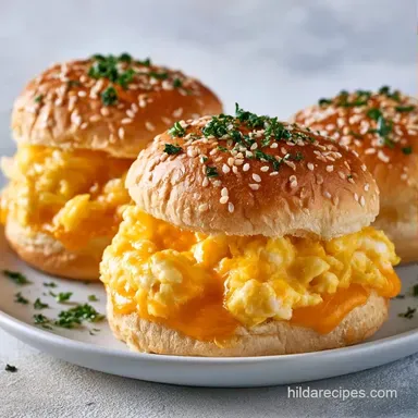 Egg and Cheese Sliders in 30 Minutes Recipe Card