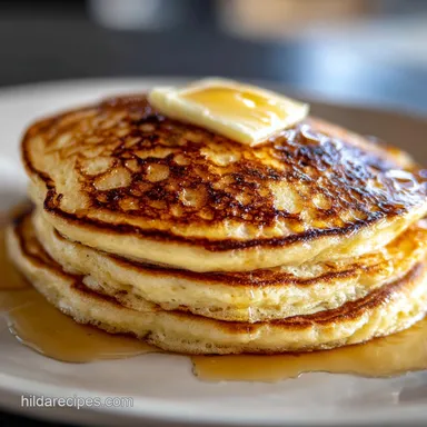 Fluffy Buttermilk Pancakes from Scratch for 4 Servings