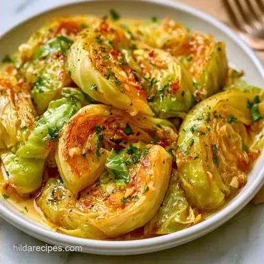 Garlic Butter Boiled Cabbage in 30 Min