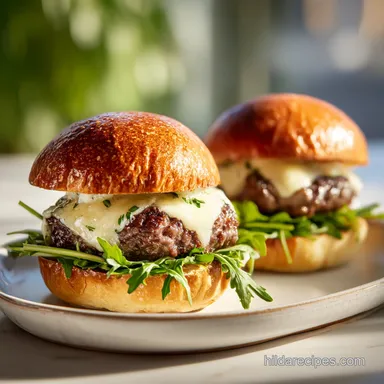 How to Cook Burgers on the Stove with Garlic Butter for 4 Servings