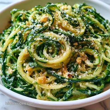 Zucchini Noodles in 25 Minutes Recipe Card