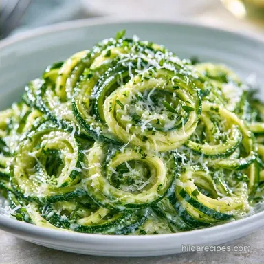 Garlic Parmesan Zoodles in 15 Minutes