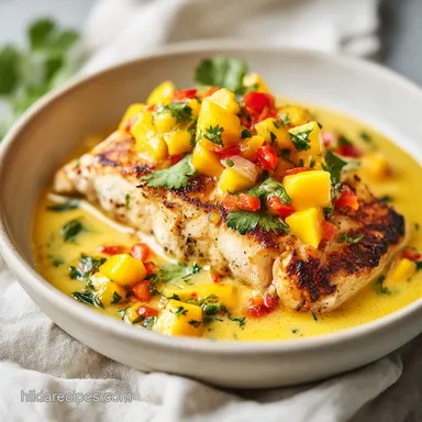 Grilled Fish with Mango Salsa for 4 Servings