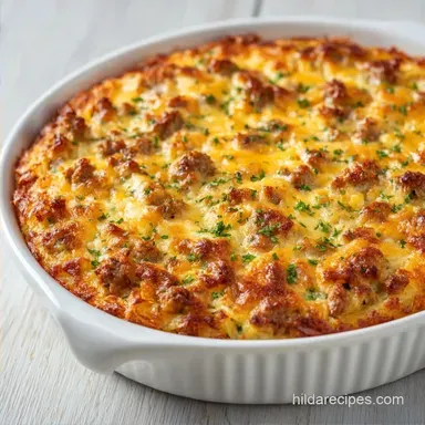 Hash Brown Breakfast Casserole: Baked