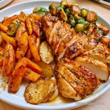 Healthy Fall Chicken Dinner in 55 Minutes Recipe Card