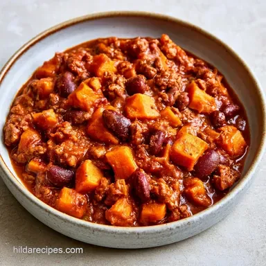 Sweet Potato Chili with Turkey