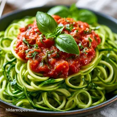 Zucchini Spaghetti in 35 Minutes