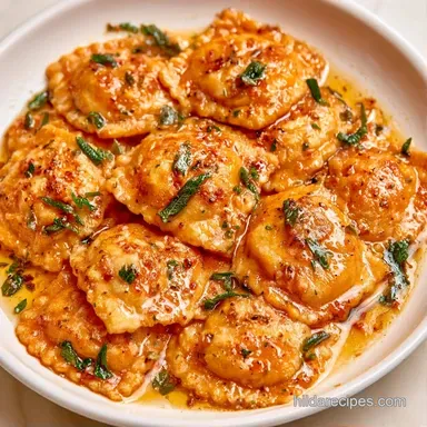 Pumpkin Ravioli for 6 Servings Recipe Card