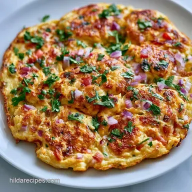 Indian Spiced Omelet in 15 Minutes Recipe Card